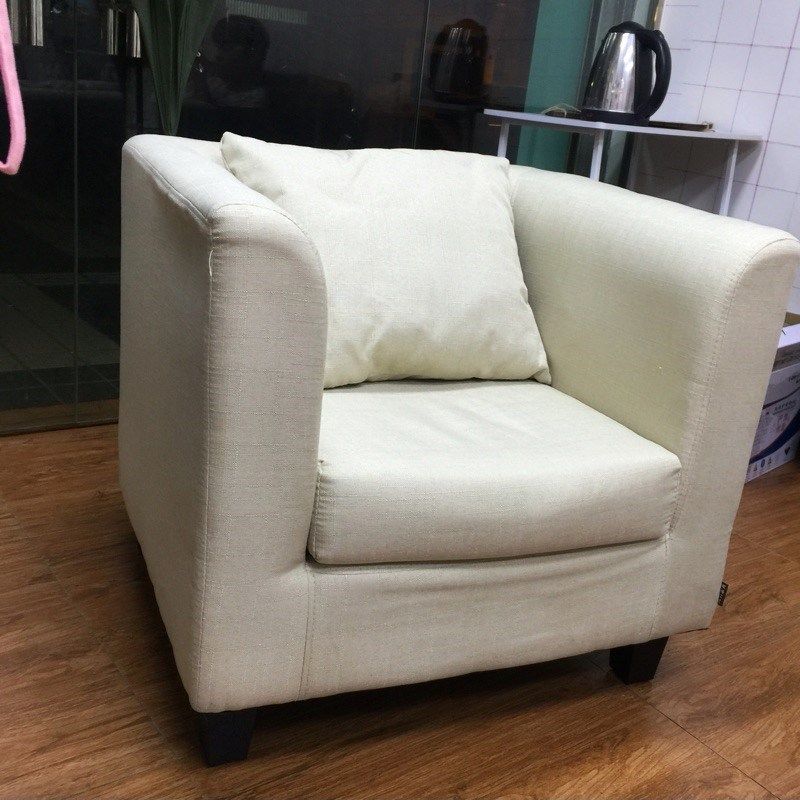 办公室卧室阳台网咖网吧电脑沙发椅简易布艺油蜡皮质小型单人沙发,住宅家具,布艺沙发,淘宝优惠券,粉丝福利购,淘宝优惠卷