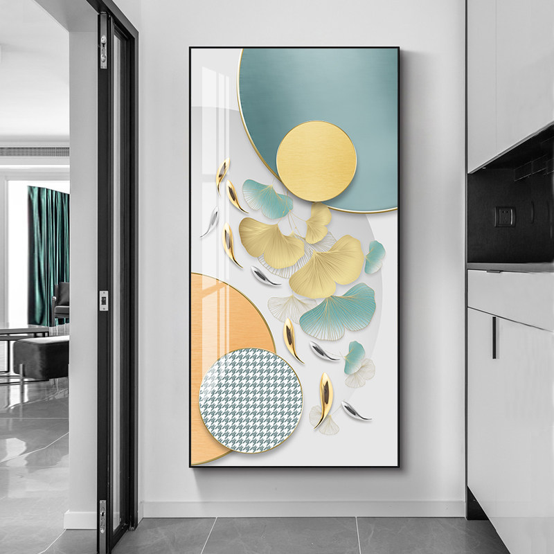 现代玄关装饰画进门入户正对墙走廊过道尽头挂画客厅玄幻壁画竖版,家居饰品,现代装饰画,淘宝优惠券,粉丝福利购,淘宝优惠卷