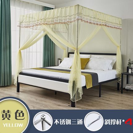 蚊帐家用免安装公主风2021年夏天新款落地固定支架方便拆洗老式款