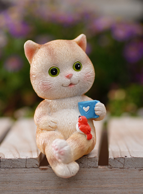 可爱青蛙书桌边家居公桌面装饰吊脚摆件花盆微景观造景装饰礼物