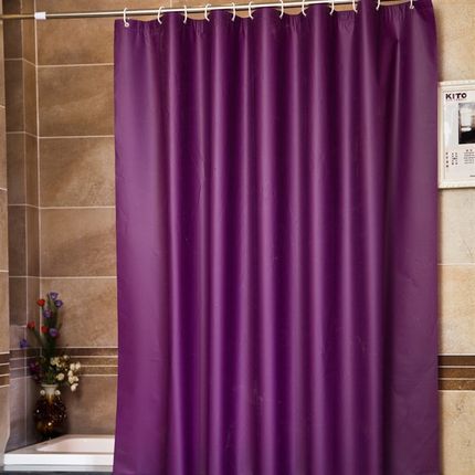 浴室挡水浴帘防水防霉卫生间隔断冷气帘拉帘窗帘门帘塑料纯色帘子