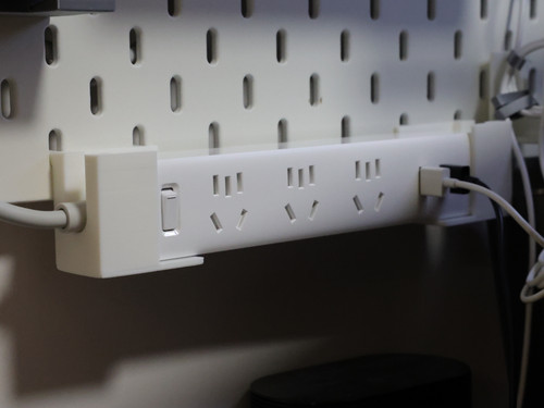 适用宜家SKADIS斯考迪斯金属圆孔洞洞板配件小米米家插座插排支架