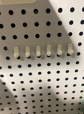 适用五金少女金属圆孔洞洞板配件 圆孔洞洞板 通用钩 孔径6mm通用