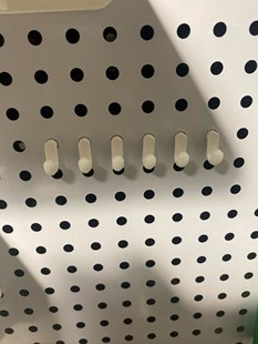 孔径6mm通用 通用钩 适用五金少女金属圆孔洞洞板配件 圆孔洞洞板