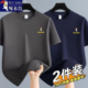 潮流短袖 啄木鸟夏季 纯棉圆领宽松百搭休闲T恤男速干透气韩版 上衣