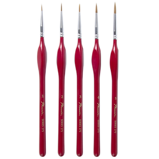 凤凰画材尼龙毛勾线笔画笔多型号水彩绘画漫画描边笔手绘笔美术 水彩细毛笔油画勾线笔水粉描线笔勾画笔套装