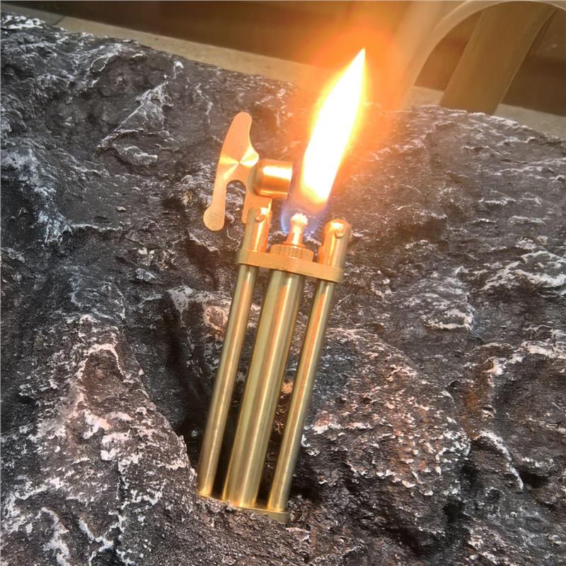 黄铜打火机怀旧个性网红便携打火机高档砂轮复古高铜煤油打火机