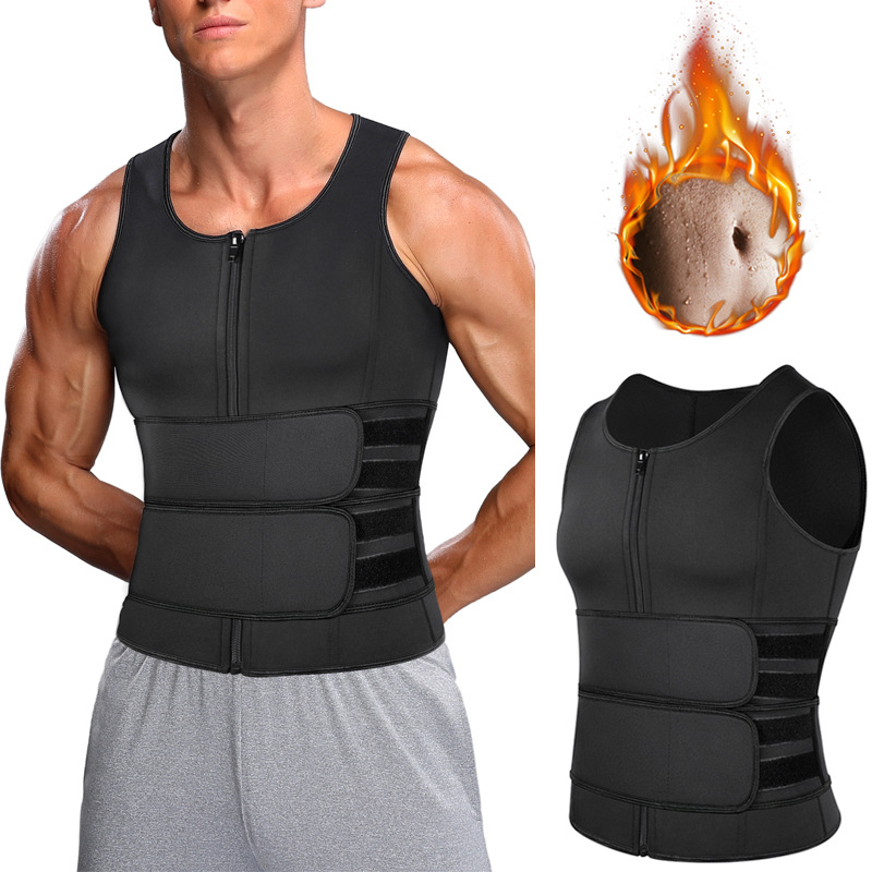 Men Waist Trainer Vest Corset Body Shaper Slimming Shapewear-封面