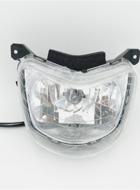 适用钻豹HJ125K-2/3/2A/3A大灯总成前照灯导流罩尾灯车头大灯灯泡