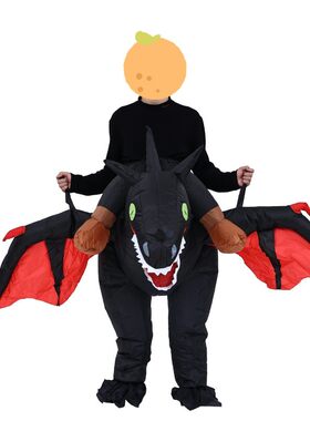 黑龙充气服雪人圣诞老人演出服
