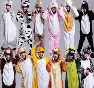 出口十二生肖狗鸡猴马牛羊鼠兔蛇龙虎猪 男女动物连体睡衣 演出服