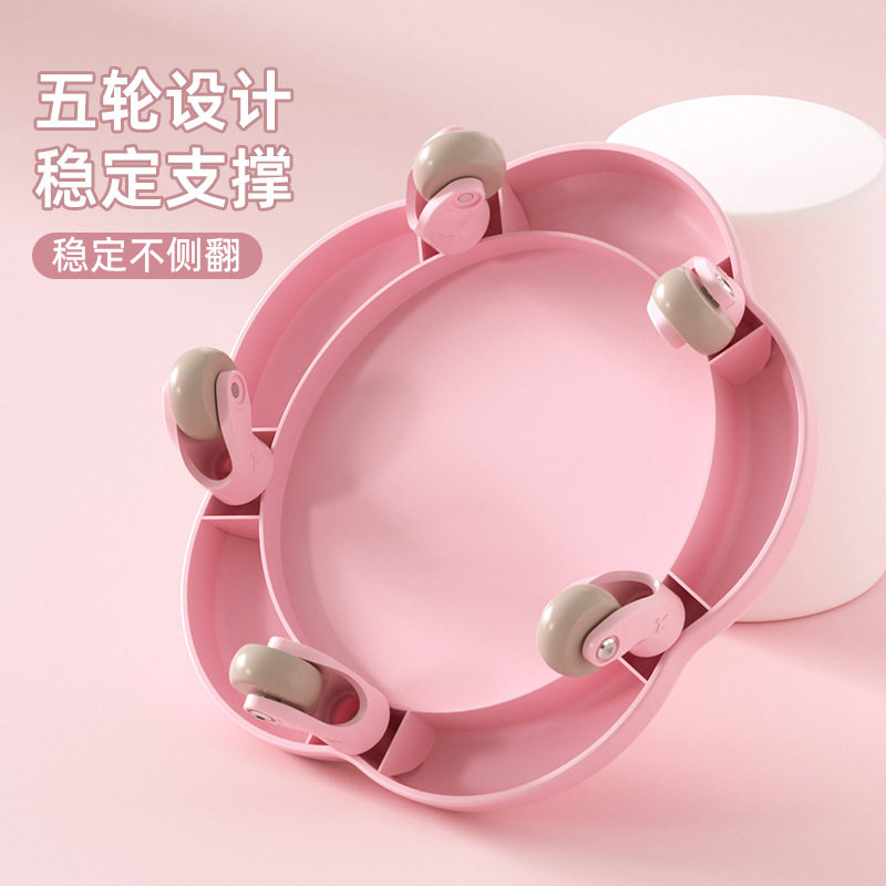 五轮腹肌盘升级款训练滑行盘健腹盘稳定款滚轮收腹减肚子健身家用
