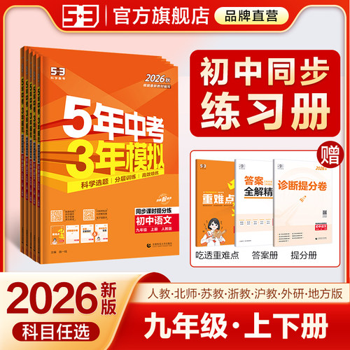 5·3官方】九年级初中同步练习册