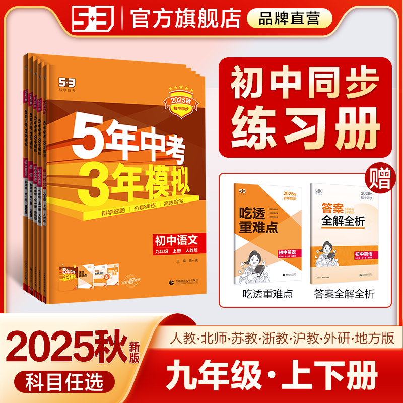 5·3官方】九年级初中同步练习册