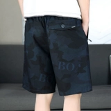 Мужские камуфляжные пляжные хлопковые тонкие трендовые штаны, летние шорты для отдыха, свободный крой