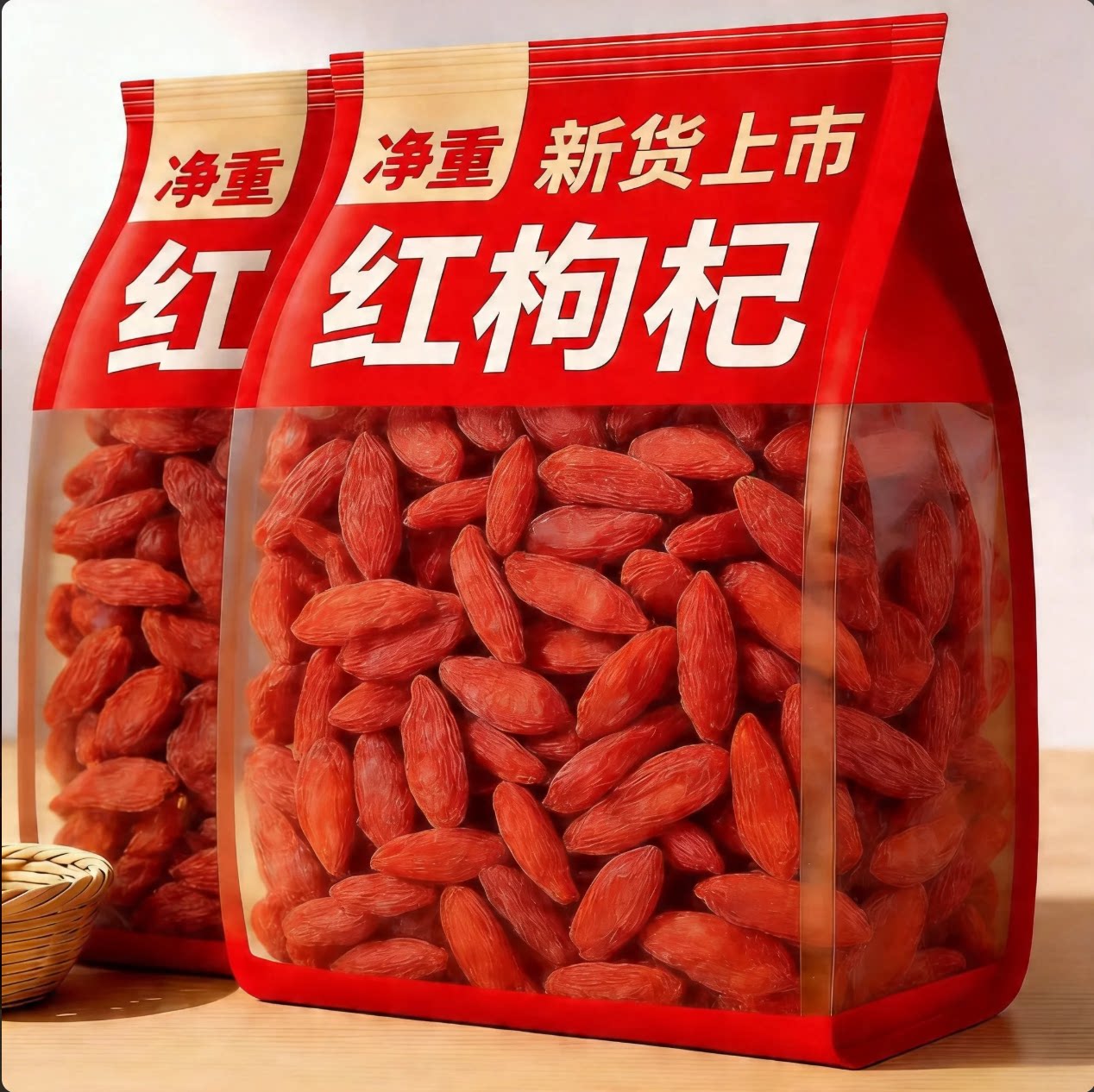宁夏头茬红枸杞干500g图片