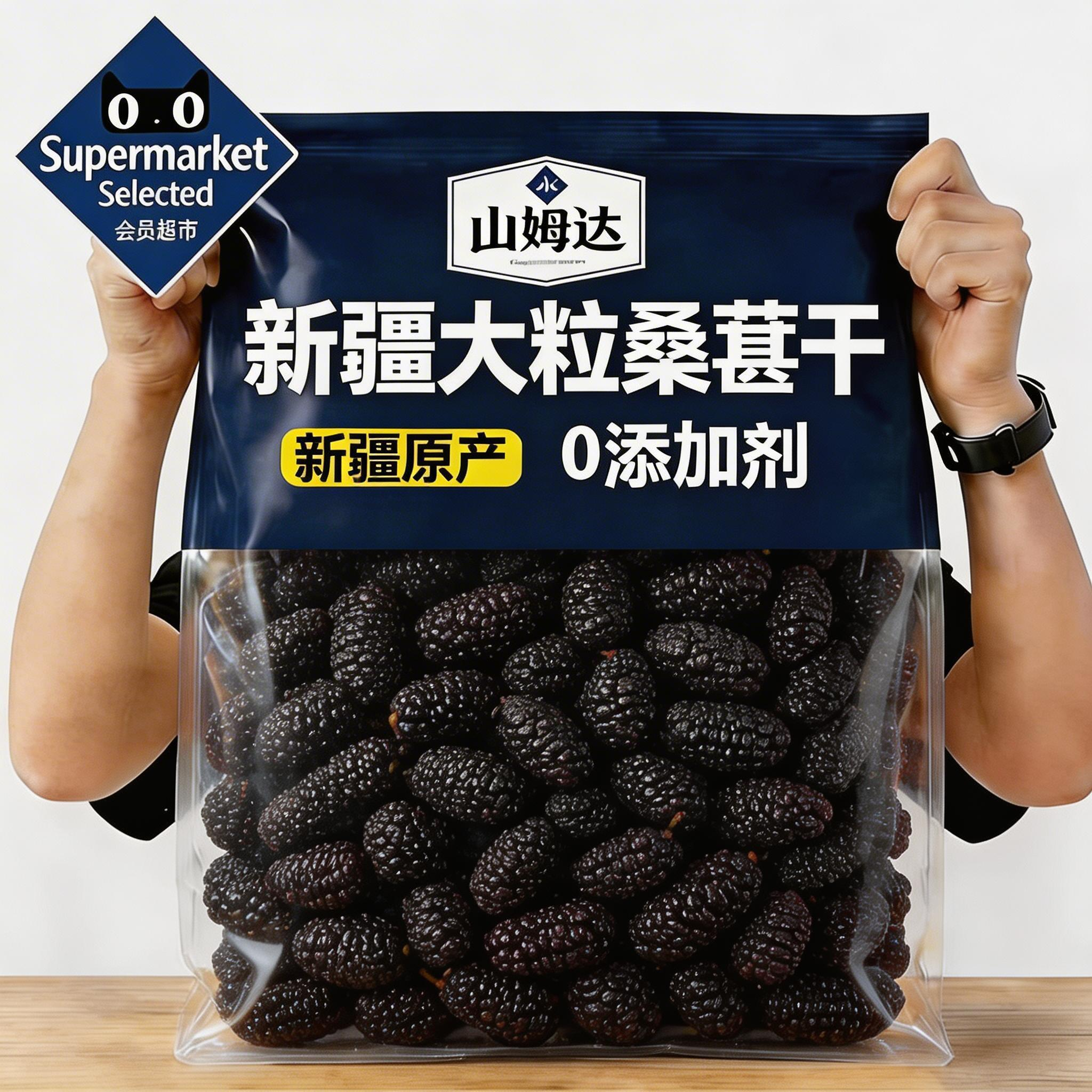 桑葚干黑桑椹特级新鲜新疆正品官方旗舰店泡茶泡水泡酒专用新品