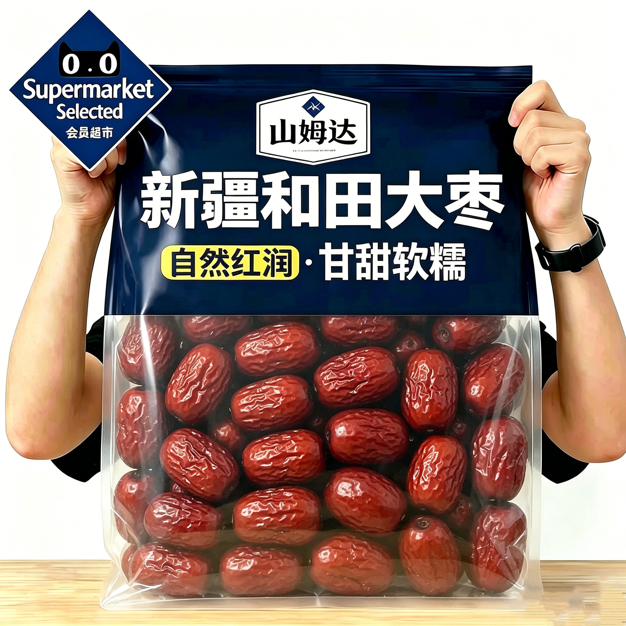 新疆和田大红枣旗舰店红枣特级新疆特产皮薄肉厚核小泡水煲汤新品