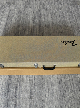 墨芬芬达Fender ST/TELE电吉他通用琴盒 高档黄纹带锁琴箱 吉他盒