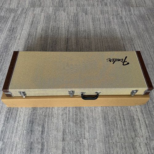 工厂直销 芬达Fender ST/TELE电吉他方形琴盒 高档黄纹防潮琴箱