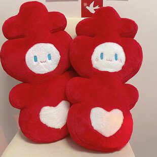 压床娃娃一对结婚喜字抱枕公仔喜娃娃婚房布置用品新婚礼物送新人