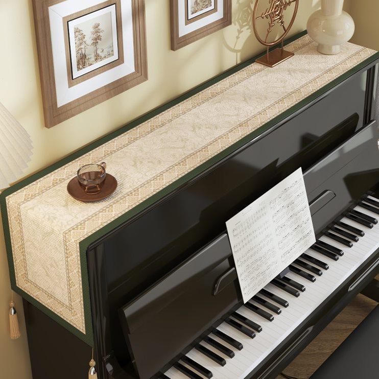 美式钢琴罩盖布轻奢高级感琴顶通用防尘盖巾电视柜台面长条桌旗布,居家布艺,钢琴罩,淘宝优惠券,粉丝福利购,淘宝优惠卷