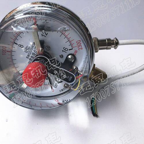 无锡糜氏 YNXC100 40MPA 24v 耐震 抗震 充油 径向 电接点压力表