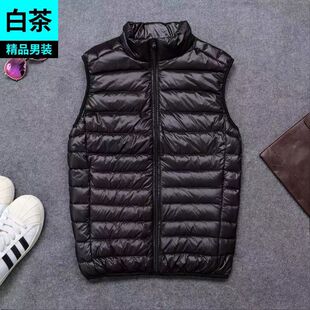 无袖 男士 男韩版 羽绒棉背心男马甲冬保暖大码 棉服坎肩男马夹 轻薄款