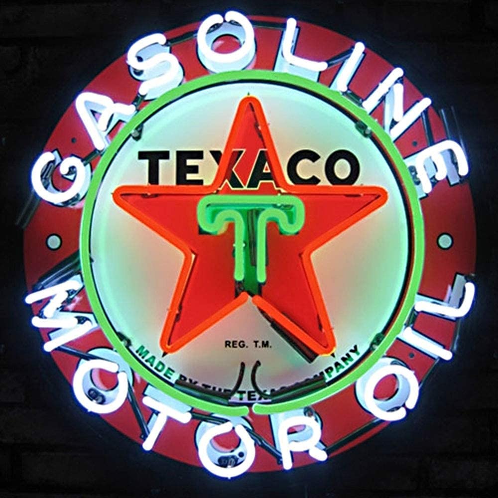 美国复古Texaco Gasoline德士古加油站霓虹灯广告 Nigo 正版进口 节庆用品/礼品 装饰灯 原图主图