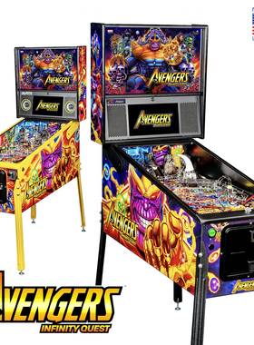 复仇者联盟无限宝石弹珠机 Pinball 美国进口漫威投币大型游戏机