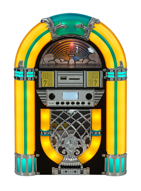 美国进口ARKROCKET多功能蓝牙音响复古CD机收音机Jukebox桌面台式