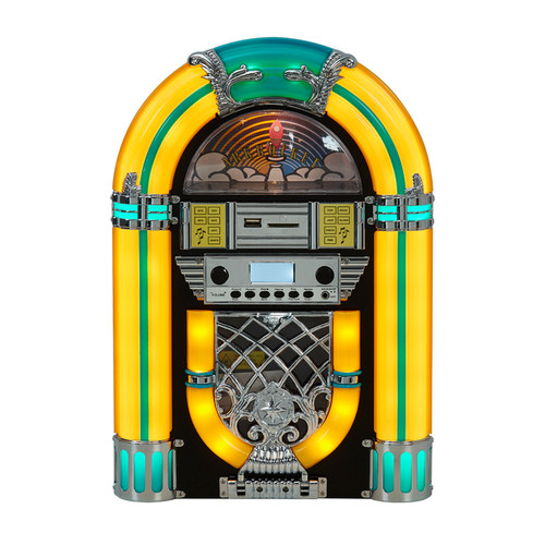 美国进口ARKROCKET多功能蓝牙音响复古CD机收音机Jukebox桌面台式