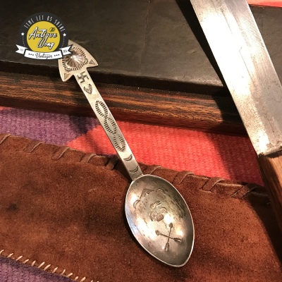 古董印第安纳瓦霍纯银美国navajo