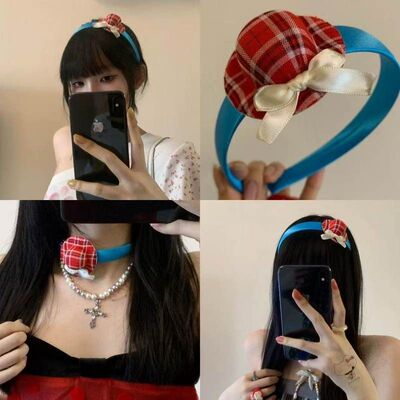 早味手头饰头箍原创发箍缎面压发