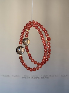 Kisalba 喜火土 天然金太阳双圈 净体金发晶925银 ·羲和点金·