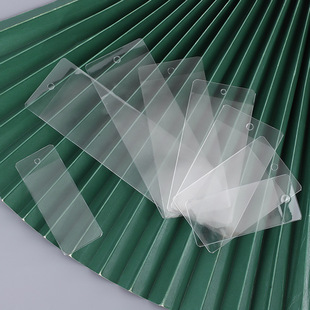 现货批发PVC透明吊牌袋 唛头平口塑料备扣领标袋 标签商标卡套袋