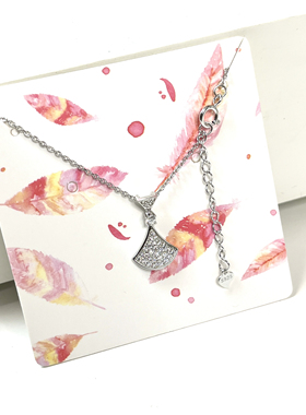 韩国东大门s925银项链满钻小群子吊坠女高级感生日礼物