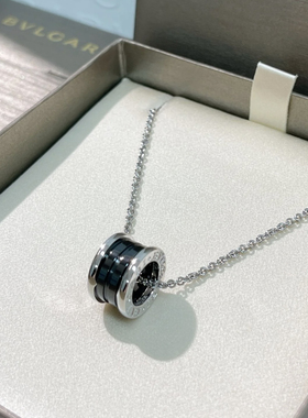 现货正品Bvlgar宝格丽慈善款黑陶瓷项链男女同款小红人锁骨链