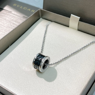 现货正品Bvlgar宝格丽慈善款黑陶瓷项链男女同款小红人锁骨链