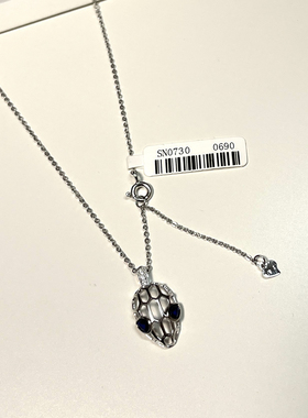 韩国东大门s925银项链骷髅吊坠女高级感生日礼物送女友闺蜜姐妹款