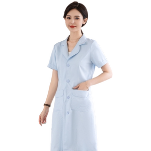 纹绣师美容院工作服女白大褂医生服长袖护士服短袖皮肤管理养生馆