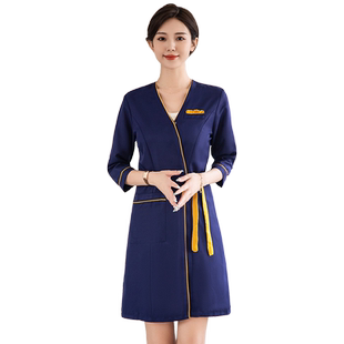 医美皮肤管理工作服韩式高端女中袖美容院美容师纹绣师高端定制lo