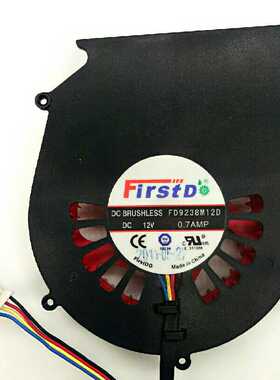 全新原装ATI Firstd FD9238M12D 12V 0.7AMP游戏机显卡风扇大风量