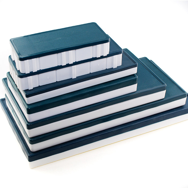 软盖水粉调色盒24/36/48/58/70格防色漏颜料盒橡胶盖调色格水彩盒