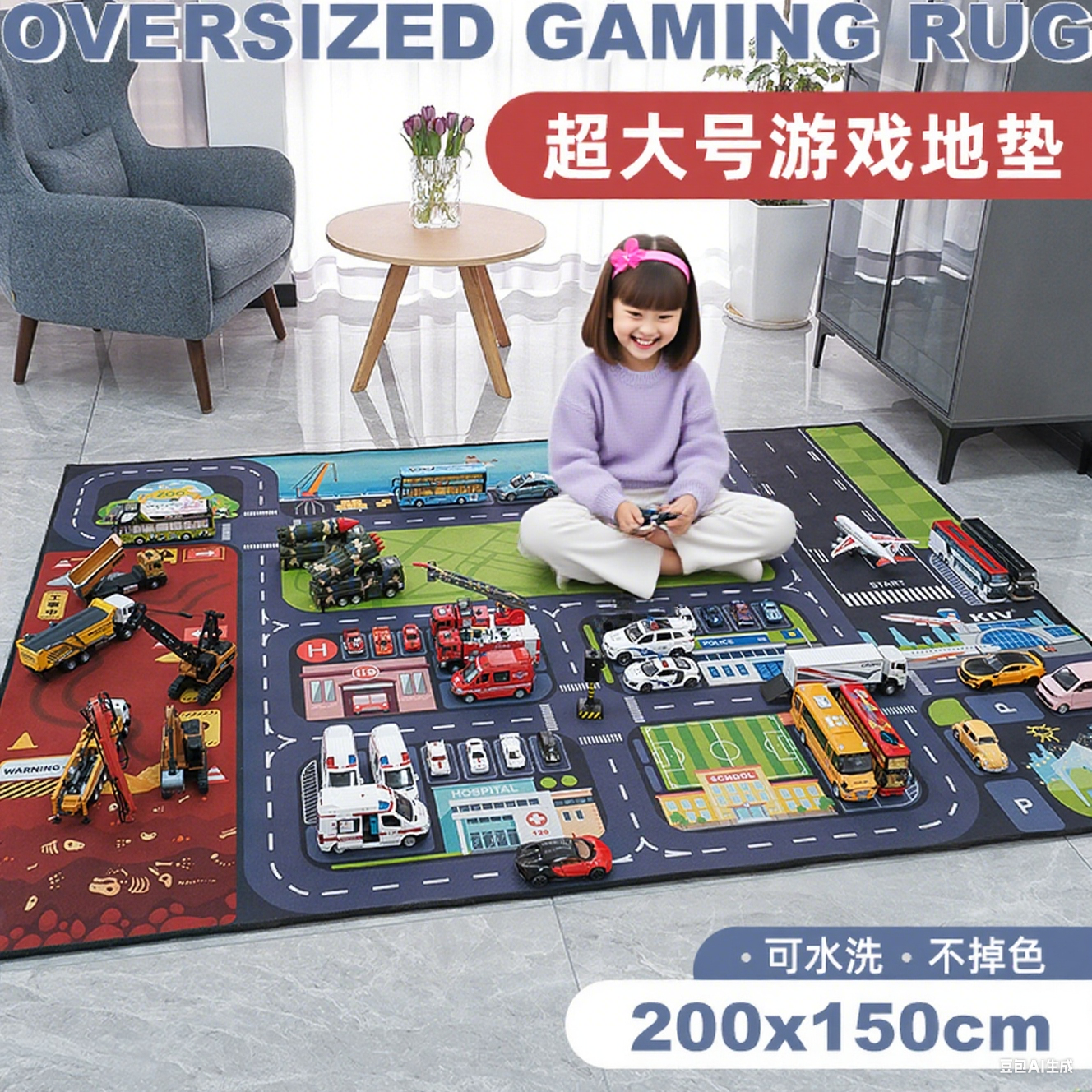 停车场地垫加厚婴儿爬行垫无甲醛