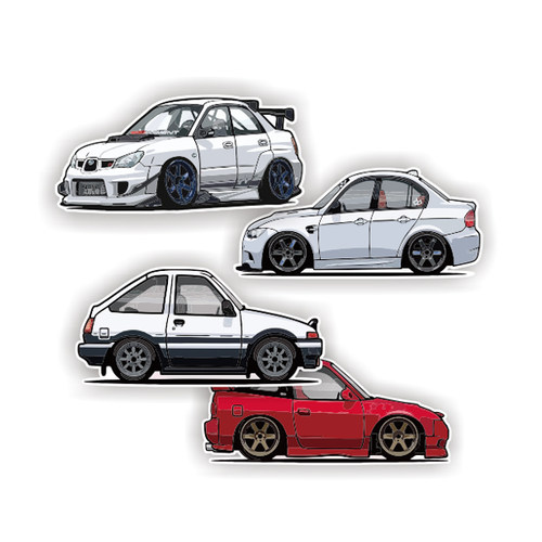 适用于BMW E90 M3 180SX and Ae86 斯巴鲁翼豹贴纸定制订做 7336