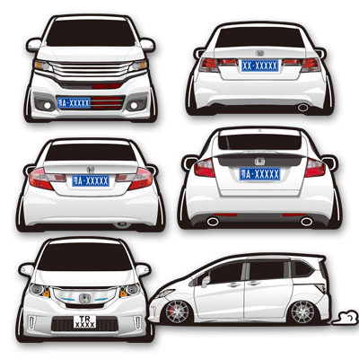 汉魂贴纸适用本田思域雅阁歌诗图