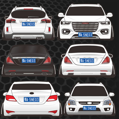 汉魂适用于瑞纳S级反光车贴定制