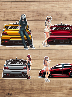 定制贴纸适用于Lancer Evolution VII 七代汽车反光车贴 7177