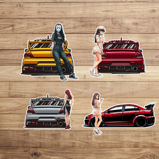 定制贴纸适用于Lancer Evolution VII 七代汽车反光车贴 7177